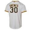 Paul Skenes Pittsburgh Pirates Nike Youth Home Replica Player Jersey - White - Detail View