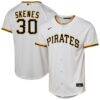 Paul Skenes Pittsburgh Pirates Nike Youth Home Replica Player Jersey - White - Front View