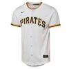 Paul Skenes Pittsburgh Pirates Nike Youth Home Replica Player Jersey - White - Side View