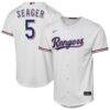 Corey Seager Texas Rangers Nike Youth Home Replica Player Jersey - White - Front View