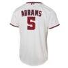 CJ Abrams Washington Nationals Nike Youth Home Replica Player Jersey - White - Detail View