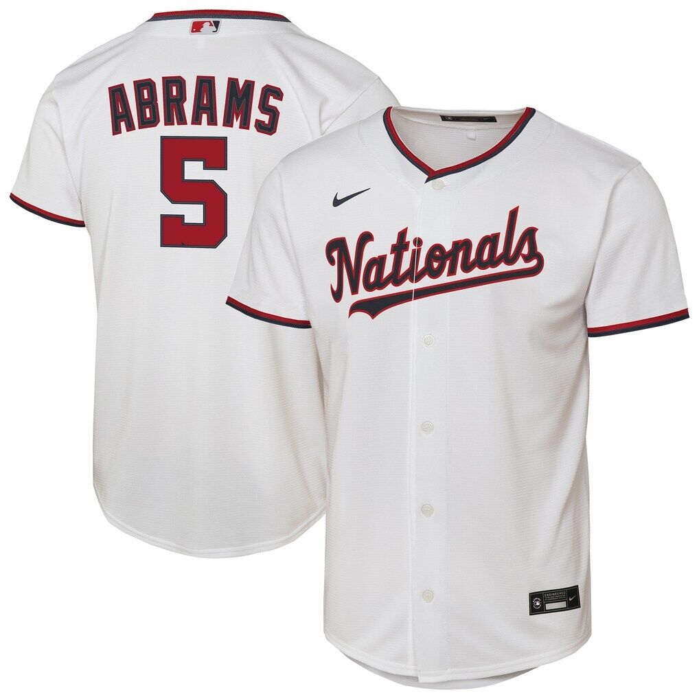 CJ Abrams Washington Nationals Nike Youth Home Replica Player Jersey