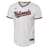 CJ Abrams Washington Nationals Nike Youth Home Replica Player Jersey - White - Side View