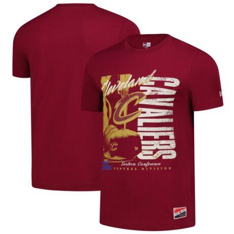 Cleveland Cavaliers New Era Distressed Throwback Vintage Color Pack T-Shirt - - Front View