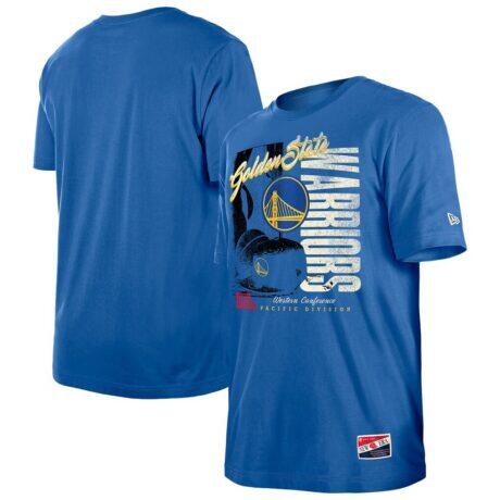 Golden State Warriors New Era Distressed Throwback Vintage Color Pack T-Shirt - - Front View