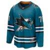 Macklin Celebrini San Jose Sharks Fashion7 Home Breakaway Jersey - Teal - Side View