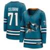 Macklin Celebrini San Jose Sharks Fashion7 Women's Home Breakaway Jersey - Teal - Front View