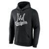 Los Angeles Dodgers Fastball Pullover Hoodie - Black - Side View