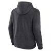 Atlanta Braves Monochrome Pullover Hoodie - Charcoal - Side View