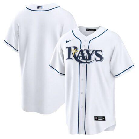 Tampa Bay Rays Nike Home Replica Jersey - White - Front View