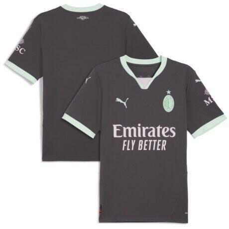 AC Milan Puma 2024/25 Third Replica Jersey - Charcoal - Front View