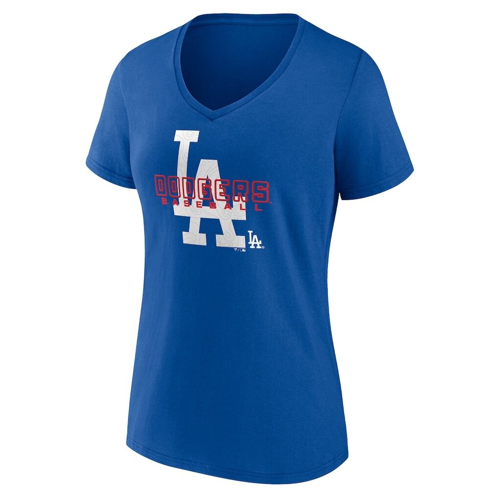 Los Angeles Dodgers Women’s Stellar V-Neck T-Shirt – Royal