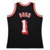 Chris Bosh Miami Heat Mitchell & Ness 2013/14 Hardwood Classics Swingman Jersey - Black - Detail View