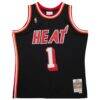 Chris Bosh Miami Heat Mitchell & Ness 2013/14 Hardwood Classics Swingman Jersey - Black - Side View