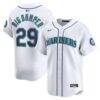 Cal Raleigh Seattle Mariners Nike Home Limited Player Jersey - White - Front View