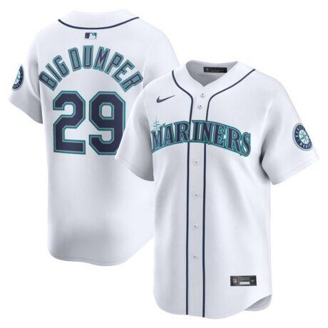 Cal Raleigh Seattle Mariners Nike Home Limited Player Jersey - White - Front View
