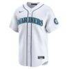 Cal Raleigh Seattle Mariners Nike Home Limited Player Jersey - White - Side View