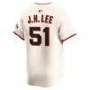 Jung Hoo Lee San Francisco Giants Nike Home Limited Player Jersey - Cream - Detail View