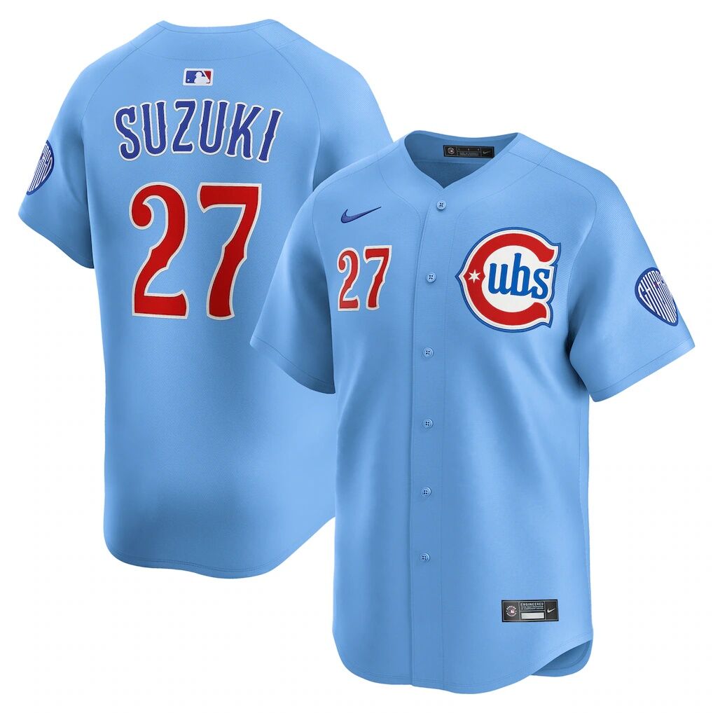Seiya Suzuki Chicago Cubs Nike 2nd Alternate Limited Player Jersey - Light Blue