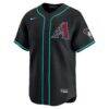 Ketel Marte Arizona Diamondbacks Nike Alternate Limited Jersey - Black - Side View