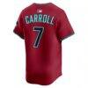 Corbin Carroll Arizona Diamondbacks Nike Alternate Limited Jersey - Crimson - Detail View