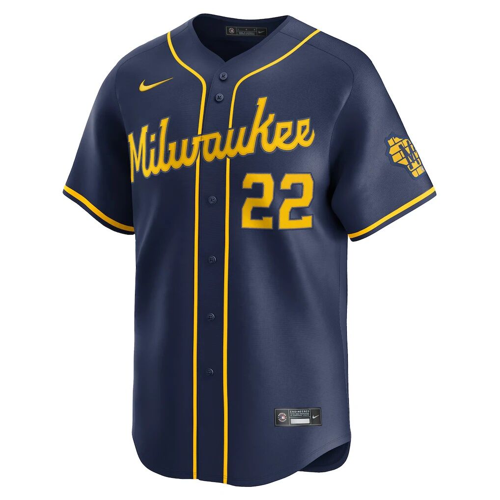 Christian Yelich Milwaukee Brewers Nike Alternate Limited Jersey