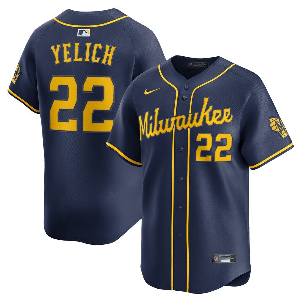 Christian Yelich Milwaukee Brewers Nike Alternate Limited Jersey