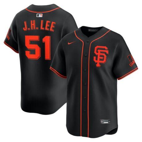 Jung Hoo Lee San Francisco Giants Nike Alternate Limited Player Jersey - Black - Front View