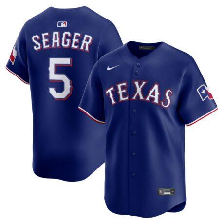 Corey Seager Texas Rangers Nike Alternate 2 Limited Jersey - Royal - Front View