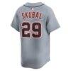Tarik Skubal Detroit Tigers Nike Road Limited Jersey - Gray - Detail View