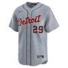 Tarik Skubal Detroit Tigers Nike Road Limited Jersey - Gray - Side View