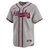 Matt Olson Atlanta Braves Nike Road Limited Player Jersey - Gray - Back View