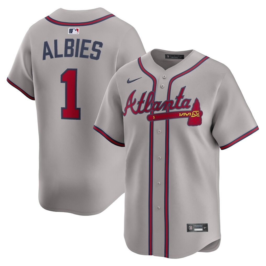 Ozzie Albies Atlanta Braves Nike Road Limited Player Jersey