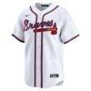 Atlanta Braves Nike Home Limited Jersey - White - Alt2
