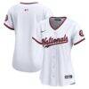 Washington Nationals Nike Women's Home Limited Jersey - White - Front View