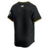 Pittsburgh Pirates Nike Alternate Limited Jersey - Black - Detail View