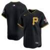 Pittsburgh Pirates Nike Alternate Limited Jersey - Black - Front View