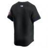 New York Mets Nike Alternate Limited Jersey - Black - Detail View