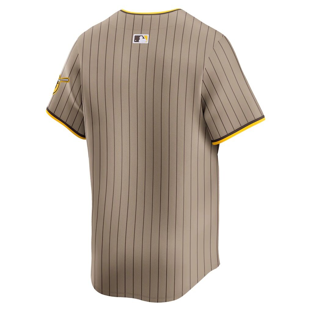 San Diego Padres Nike Alternate Limited Jersey - Khaki