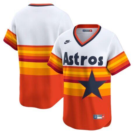 Houston Astros Nike Cooperstown Collection Limited Jersey - White - Front View