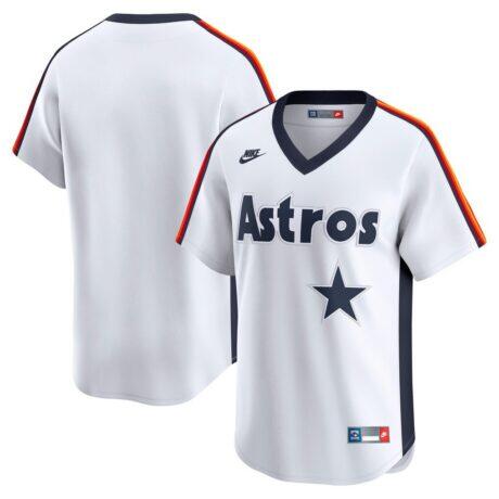 Houston Astros Nike Cooperstown Collection Limited Jersey - White - Front View