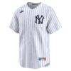 New York Yankees Nike Cooperstown Collection Limited Jersey - White - Side View