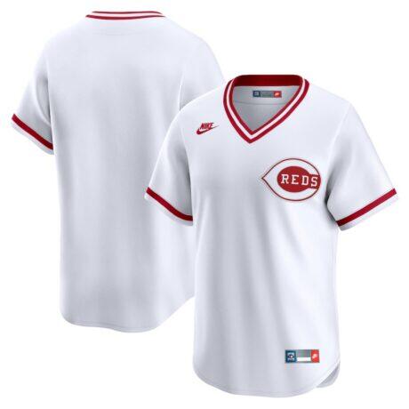 Cincinnati Reds Nike Cooperstown Collection Limited Jersey - White - Front View