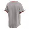 Detroit Tigers Nike Cooperstown Collection Limited Jersey - Gray - Detail View