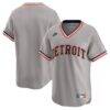 Detroit Tigers Nike Cooperstown Collection Limited Jersey - Gray - Front View