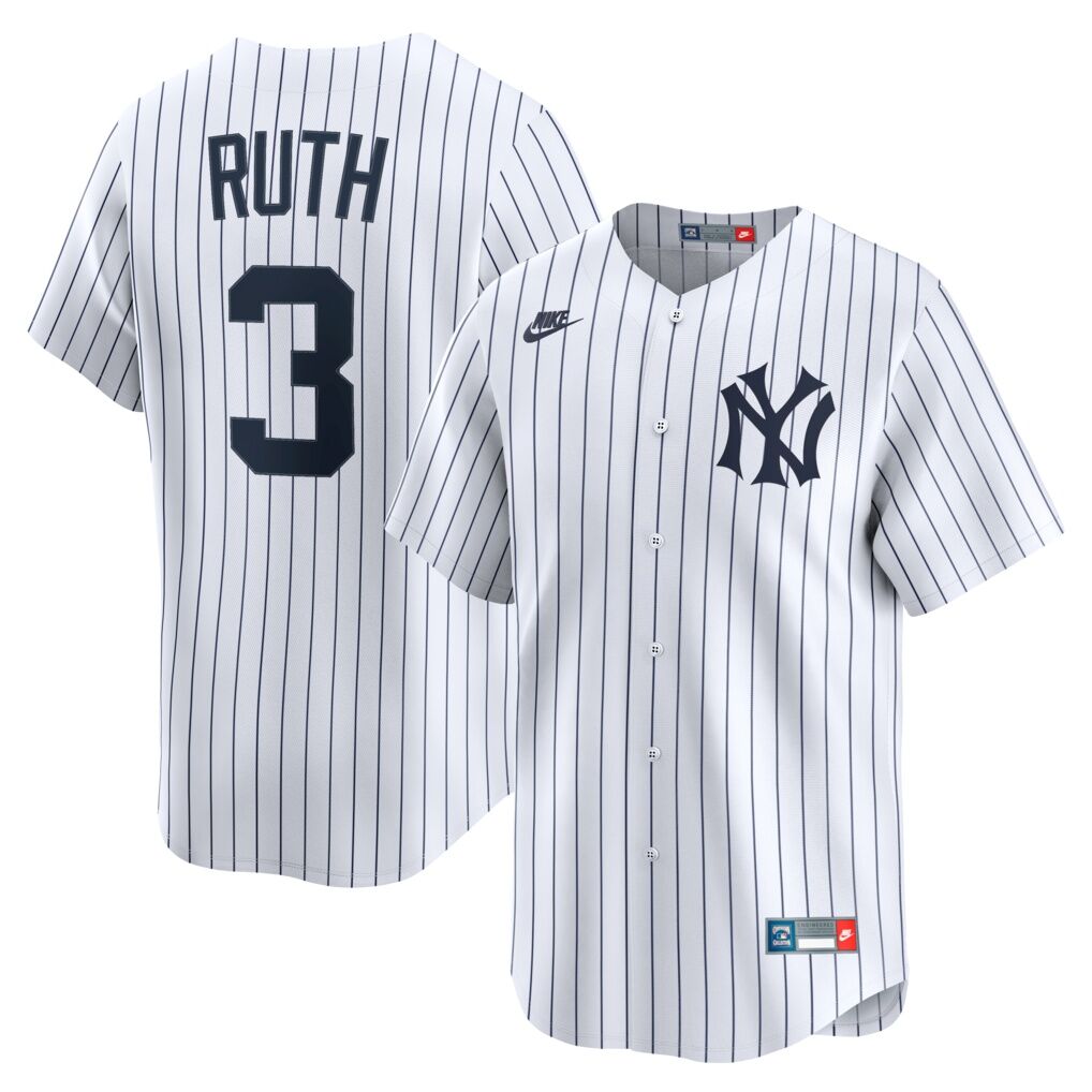 Babe Ruth New York Yankees Nike Throwback Cooperstown Collection Limited Jersey