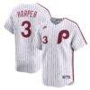 Bryce Harper Philadelphia Phillies Nike Cooperstown Collection Limited Jersey - White - Front View