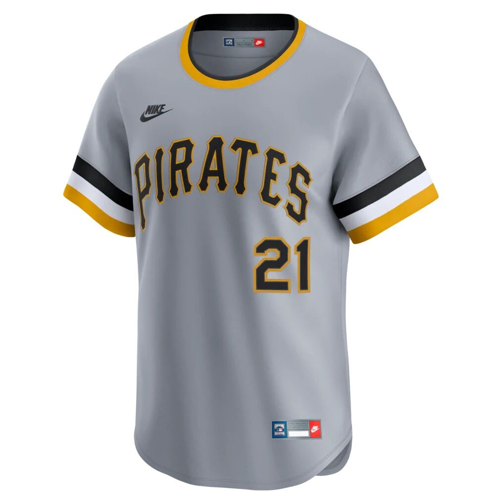 Roberto Clemente Pittsburgh Pirates Nike Throwback Cooperstown Collection Limited Jersey