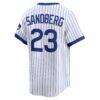 Ryne Sandberg Chicago Cubs Nike Throwback Cooperstown Collection Limited Jersey - White - Detail View