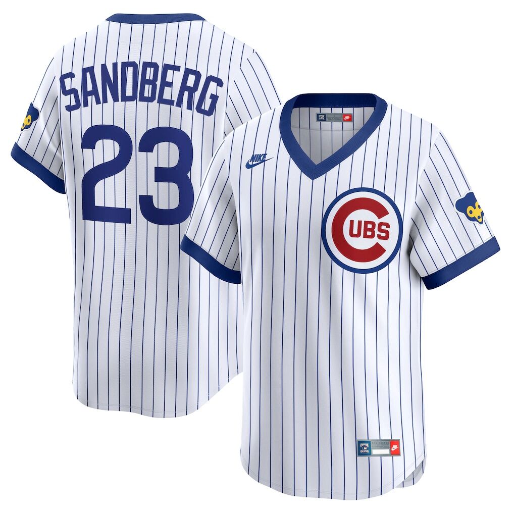 Ryne Sandberg Chicago Cubs Nike Throwback Cooperstown Collection Limited Jersey